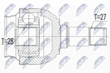 NTY Drivaxel NPW-ME-117