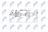 NTY Приводной вал NPW-PE-003