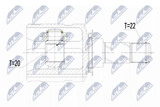 NTY Ledsats, drivaxel NPW-PL-051