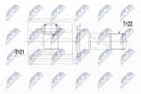 NTY Ledsats, drivaxel NPW-PL-064