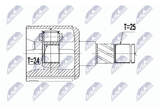 NTY Ledsats, drivaxel NPW-PL-126