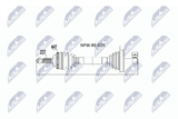 NTY Приводной вал NPW-RE-025