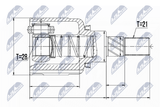 NTY Ledsats, drivaxel NPW-RE-053