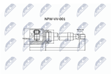 NTY Ledsats, drivaxel NPW-VV-001