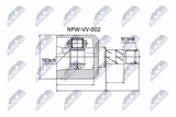 NTY Ledsats, drivaxel NPW-VV-002