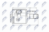 NTY Ledsats, drivaxel NPW-VV-003