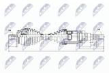 NTY Drivaxel NPW-VV-020