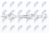 NTY Drivaxel NPW-VV-136
