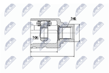 NTY Ledsats, drivaxel NPW-VW-027