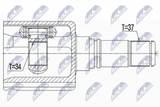 NTY Drivaxel NPW-VW-084