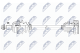 NTY Приводной вал NPW-VW-097