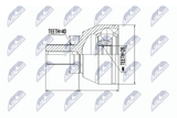 NTY Ledsats, drivaxel NPZ-FR-040