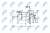 NTY Ledsats, drivaxel NPZ-PE-020