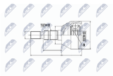 NTY Ledsats, drivaxel NPZ-PL-023