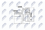 NTY Ledsats, drivaxel NPZ-VV-012