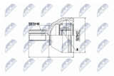 NTY Ledsats, drivaxel NPZ-VV-018