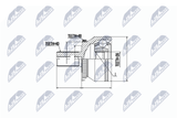 NTY Ledsats, drivaxel NPZ-VV-019