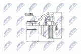 NTY Ledsats, drivaxel NPZ-VW-030