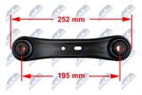 NTY Тяга / стойка, подвеска колеса ZWT-FR-012