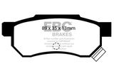 EBC Brakes Комплект тормозных колодок, дисковый тормоз DP3642/2C