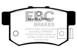 EBC Brakes Комплект тормозных колодок, дисковый тормоз DP781
