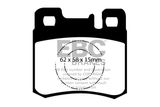 EBC Brakes Комплект тормозных колодок, дисковый тормоз DP846