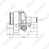 GMB Lisaveepump (jahutusvee ringlussüsteem) GEW-BE012