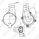 GMB Lisaveepump (jahutusvee ringlussüsteem) GEW-VW031