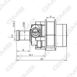GMB Lisaveepump (jahutusvee ringlussüsteem) GEW-VW036