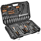 NEO TOOLS Hylsyavainsarja 1/2", 3/8" ja 1/4", 233-osainen, CrV 10-078