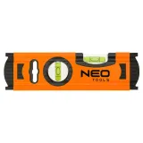 NEO TOOLS Alumiinivatupassi 20 cm, 2 Libelliä, 1 Jyrsitty Pinta 71-030