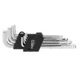 NEO TOOLS Kuusiokoloavainsarja 1.5-10 mm, 9 kpl 09-525