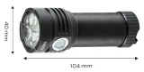 NEO TOOLS Ladattava USB-Taskulamppu 3300 Lm, OSRAM P9 LED 99-037