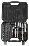 NEO TOOLS Hylsyavainsarja 1/2" ja 1/4", 73-osainen 10-054