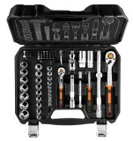 NEO TOOLS Hylsyavainsarja 1/2" ja 1/4", 73-osainen 10-054