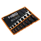 NEO TOOLS Lyhyt Kiintolenkkiavainasarja 8-19 mm, 8 Osaa 09-791