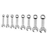 NEO TOOLS Lyhyt Kiintolenkkiavainasarja 8-19 mm, 8 Osaa 09-791