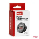 AMiO Süvistatav Digitaalne Voltmeeter 12V / 24V 02852