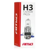 AMiO Halogeenpirn H3 UV-Filtriga 01478