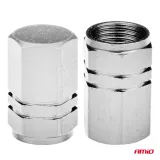AMiO Alumiiniset Venttiilinhatut, Hopea 02236