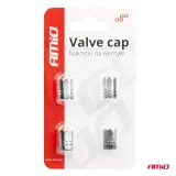 AMiO Alumiiniset Venttiilinhatut, Hopea 02236