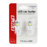 AMiO LED Spuldze T10 / W5W Ar 5 SMD 5050 Diodēm 01284