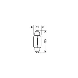 LAMPA Лампа Софитная C5W 24В 98249