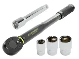 CARMOTION Momenttiavain 1/2" 28–210 Nm, Hylsysarja Ja Kalibrointitodistus 63395