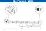 ATE Тормозной шланг 24.5270-0540.3