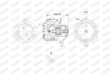 WALKER Вентилятор салона WBL01464