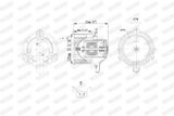 WALKER Вентилятор салона WBL01464