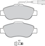 VALEO Bromsbeläggssats, skivbroms 302900