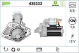 VALEO Startmotor 438333