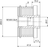 VALEO Frihjulskoppling, generator 588047